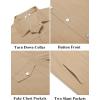 imageCOOFANDY Mens Cotton Denim Jacket Lightweight Trucker Jackets Casual Washed Jean JacketKhaki
