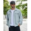 imageCOOFANDY Mens Cotton Denim Jacket Lightweight Trucker Jackets Casual Washed Jean JacketLight Blue