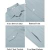 imageCOOFANDY Mens Cotton Denim Jacket Lightweight Trucker Jackets Casual Washed Jean JacketLight Blue