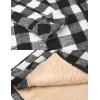 imageCOOFANDY Mens Flannel Fleece Jacket Sherpa Lined Shirt Jacket Plaid Zip Up Hoodie Soft Warm Coat with HoodBblack Plaid