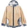 imageCOOFANDY Mens Flannel Fleece Jacket Sherpa Lined Shirt Jacket Plaid Zip Up Hoodie Soft Warm Coat with HoodCblue Block
