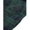 imageCOOFANDY Mens Flannel Fleece Jacket Sherpa Lined Shirt Jacket Plaid Zip Up Hoodie Soft Warm Coat with HoodDgreen Line