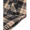 imageCOOFANDY Mens Flannel Fleece Jacket Sherpa Lined Shirt Jacket Plaid Zip Up Hoodie Soft Warm Coat with HoodDkhaki Line
