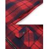 imageCOOFANDY Mens Flannel Fleece Jacket Sherpa Lined Shirt Jacket Plaid Zip Up Hoodie Soft Warm Coat with HoodEred Line