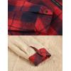 imageCOOFANDY Mens Flannel Fleece Jacket Sherpa Lined Shirt Jacket Plaid Zip Up Hoodie Soft Warm Coat with HoodEred Line