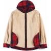 imageCOOFANDY Mens Flannel Fleece Jacket Sherpa Lined Shirt Jacket Plaid Zip Up Hoodie Soft Warm Coat with HoodEred Line