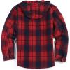 imageCOOFANDY Mens Flannel Fleece Jacket Sherpa Lined Shirt Jacket Plaid Zip Up Hoodie Soft Warm Coat with HoodEred Line
