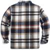 imageCOOFANDY Mens Flannel Jacket Long Sleeve Plaid Shirt Jackets Button Down Fleece Shacket Casual Fall Soft OutwearBrown Line