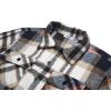 imageCOOFANDY Mens Flannel Jacket Long Sleeve Plaid Shirt Jackets Button Down Fleece Shacket Casual Fall Soft OutwearBrown Line