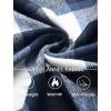 imageCOOFANDY Mens Flannel Jacket Long Sleeve Plaid Shirt Jackets Button Down Fleece Shacket Casual Fall Soft OutwearNavy Block