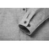 imageCOOFANDY Mens Flannel Jacket Long Sleeve Plaid Shirt Jackets Button Down Fleece Shacket Casual Fall Soft OutwearPure Grey