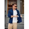 imageCOOFANDY Mens Fleece Jacket Zip Up Lightweight Sweater Jackets Casual Warm with Pockets for Home Office HikingBlue