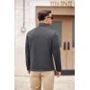 imageCOOFANDY Mens Fleece Jacket Zip Up Lightweight Sweater Jackets Casual Warm with Pockets for Home Office HikingDark Gray