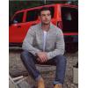 imageCOOFANDY Mens Fleece Jacket Zip Up Lightweight Sweater Jackets Casual Warm with Pockets for Home Office HikingKhaki