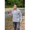 imageCOOFANDY Mens Fleece Jacket Zip Up Lightweight Sweater Jackets Casual Warm with Pockets for Home Office HikingMedium Gray