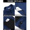 imageCOOFANDY Mens Fleece Jackets Full Zip Raglan Long Sleeve Lightweight Casual Outdoor Warm Jacket Coat with PocketsDark Blue