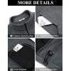 imageCOOFANDY Mens Fleece Jackets Full Zip Raglan Long Sleeve Lightweight Casual Outdoor Warm Jacket Coat with PocketsDark Grey