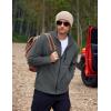 imageCOOFANDY Mens Fleece Jackets Full Zip Raglan Long Sleeve Lightweight Casual Outdoor Warm Jacket Coat with PocketsDark Grey