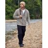 imageCOOFANDY Mens Fleece Jackets Full Zip Raglan Long Sleeve Lightweight Casual Outdoor Warm Jacket Coat with PocketsGrey