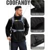 imageCOOFANDY Mens Hooded Softshell Jacket Waterproof Fleece Lined Windbreaker Lightweight Outdoor Hiking JacketBlack