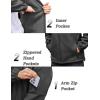 imageCOOFANDY Mens Hooded Softshell Jacket Waterproof Fleece Lined Windbreaker Lightweight Outdoor Hiking JacketDark Grey