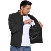 imageCOOFANDY Mens Lightweight Bomber Jackets Casual Spring Fall Windbreaker Jacket Light Zip Up Coat With PocketBlack