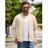 imageCOOFANDY Mens Lightweight Bomber Jackets Casual Spring Fall Windbreaker Jacket Light Zip Up Coat With PocketLight Khaki