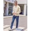 imageCOOFANDY Mens Lightweight Bomber Jackets Casual Spring Fall Windbreaker Jacket Light Zip Up Coat With PocketLight Khaki