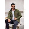 imageCOOFANDY Mens Lightweight Bomber Jackets Stand Collar Windbreaker Softshell Jacket Zip Up Coat for Fall OutdoorArmy Green