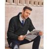imageCOOFANDY Mens Lightweight Bomber Jackets Stand Collar Windbreaker Softshell Jacket Zip Up Coat for Fall OutdoorBlack