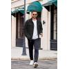 imageCOOFANDY Mens Lightweight Bomber Jackets Stand Collar Windbreaker Softshell Jacket Zip Up Coat for Fall OutdoorBlack
