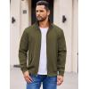 imageCOOFANDY Mens Lightweight Jackets Casual Windbreaker Zip Up Coat Stand Collar Golf Jacket Stylish Fall Work BusinessArmy Green
