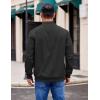 imageCOOFANDY Mens Lightweight Jackets Casual Windbreaker Zip Up Coat Stand Collar Golf Jacket Stylish Fall Work BusinessBlack