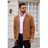 imageCOOFANDY Mens Lightweight Jackets Casual Windbreaker Zip Up Coat Stand Collar Golf Jacket Stylish Fall Work BusinessBrown