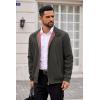 imageCOOFANDY Mens Lightweight Jackets Casual Windbreaker Zip Up Coat Stand Collar Golf Jacket Stylish Fall Work BusinessDark Grey