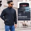 imageCOOFANDY Mens Lightweight Jackets Casual Windbreaker Zip Up Coat Stand Collar Golf Jacket Stylish Fall Work BusinessNavy Blue