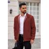 imageCOOFANDY Mens Lightweight Jackets Casual Windbreaker Zip Up Coat Stand Collar Golf Jacket Stylish Fall Work BusinessWine Red