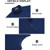 imageCOOFANDY Mens Lightweight Softshell Vest Windproof Sleeveless Jacket Zip Up Fleece Lined Vest Outerwear for Golf RunningDark Blue