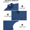 imageCOOFANDY Mens Lightweight Softshell Vest Windproof Sleeveless Jacket Zip Up Fleece Lined Vest Outerwear for Golf RunningNavy Blue