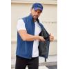 imageCOOFANDY Mens Lightweight Softshell Vest Windproof Sleeveless Jacket Zip Up Fleece Lined Vest Outerwear for Golf RunningNavy Blue