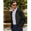 imageCOOFANDY Mens Lightweight Zip Up Jacket Eisenhower Work Office Jackets Casual Golf OutwearAblack