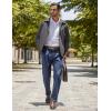 imageCOOFANDY Mens Lightweight Zip Up Jacket Eisenhower Work Office Jackets Casual Golf OutwearCharcoal