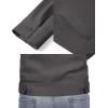 imageCOOFANDY Mens Lightweight Zip Up Jacket Eisenhower Work Office Jackets Casual Golf OutwearCharcoal