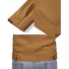 imageCOOFANDY Mens Lightweight Zip Up Jacket Eisenhower Work Office Jackets Casual Golf OutwearLight Brown