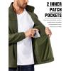 imageCOOFANDY Mens Polar Fleece Jacket Lightweight Full Zip Jackets Outdoor Hiking Casual Soft Warm Coat With PocketsArmy Green