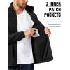 imageCOOFANDY Mens Polar Fleece Jacket Lightweight Full Zip Jackets Outdoor Hiking Casual Soft Warm Coat With PocketsBlack
