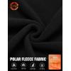 imageCOOFANDY Mens Polar Fleece Jacket Lightweight Full Zip Jackets Outdoor Hiking Casual Soft Warm Coat With PocketsBlack