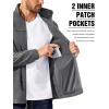 imageCOOFANDY Mens Polar Fleece Jacket Lightweight Full Zip Jackets Outdoor Hiking Casual Soft Warm Coat With PocketsMedium Grey