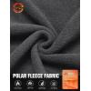 imageCOOFANDY Mens Polar Fleece Jacket Lightweight Full Zip Jackets Outdoor Hiking Casual Soft Warm Coat With PocketsMedium Grey