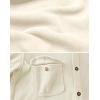 imageCOOFANDY Mens Polar Fleece Shacket Long Sleeve Casual Button Down Shirt Jacket with PocketsBeige